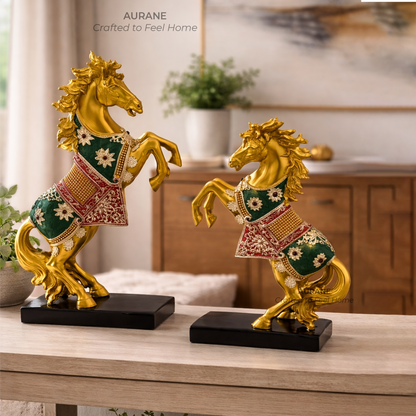 Premium Horse Pair Table Decor