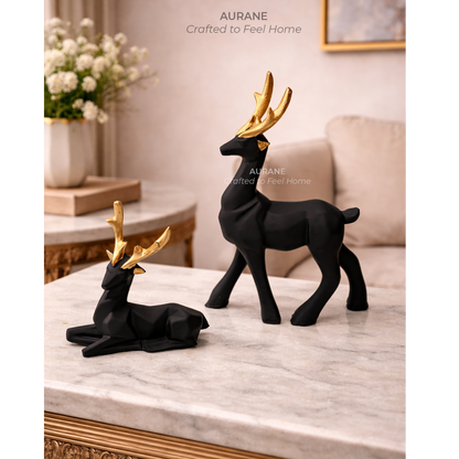 Modern Deer Pair Statement Decor