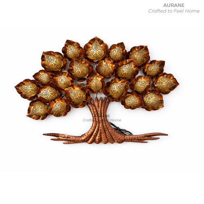 Kalpavriksha Metal Tree Wall Hanging with LED Lights