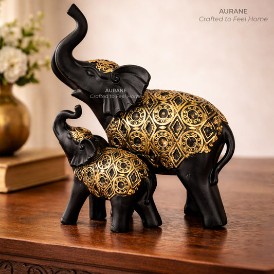 Elephant Family Table Decor for Vastu & Home