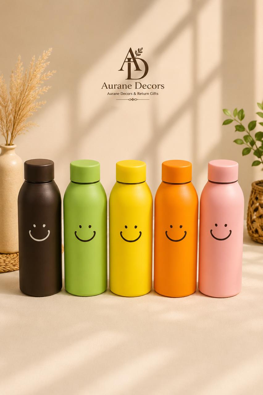 Smiley Glass Bottle premium return gift