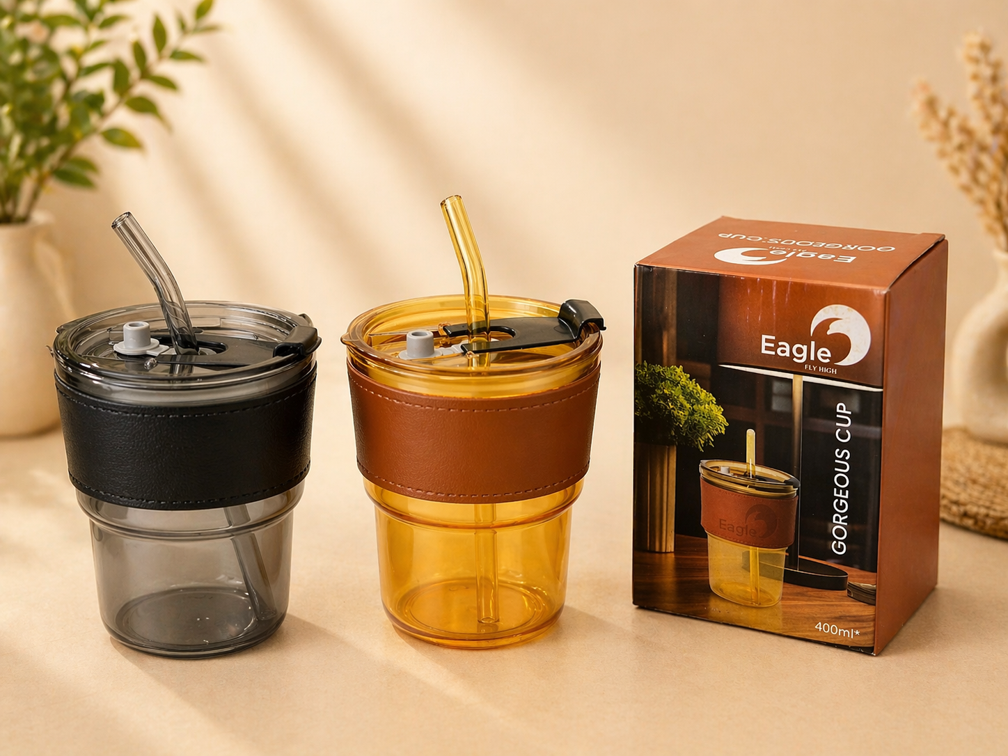 Glass Straw Cup premium return gift